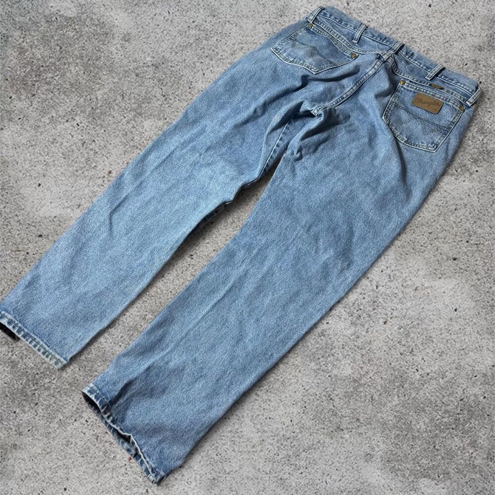 Wrangler George Strait Cowboy Cut Jeans Men’s 38x32 Blue Denim Western Pants
